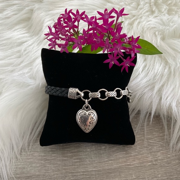 Brighton Jewelry - BRIGHTON King’s Road Braided Leather Heart Bracelet